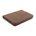Hand stiched wallet - Dark Leathery Brown