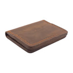 Hand stiched wallet - Dark Leathery Brown