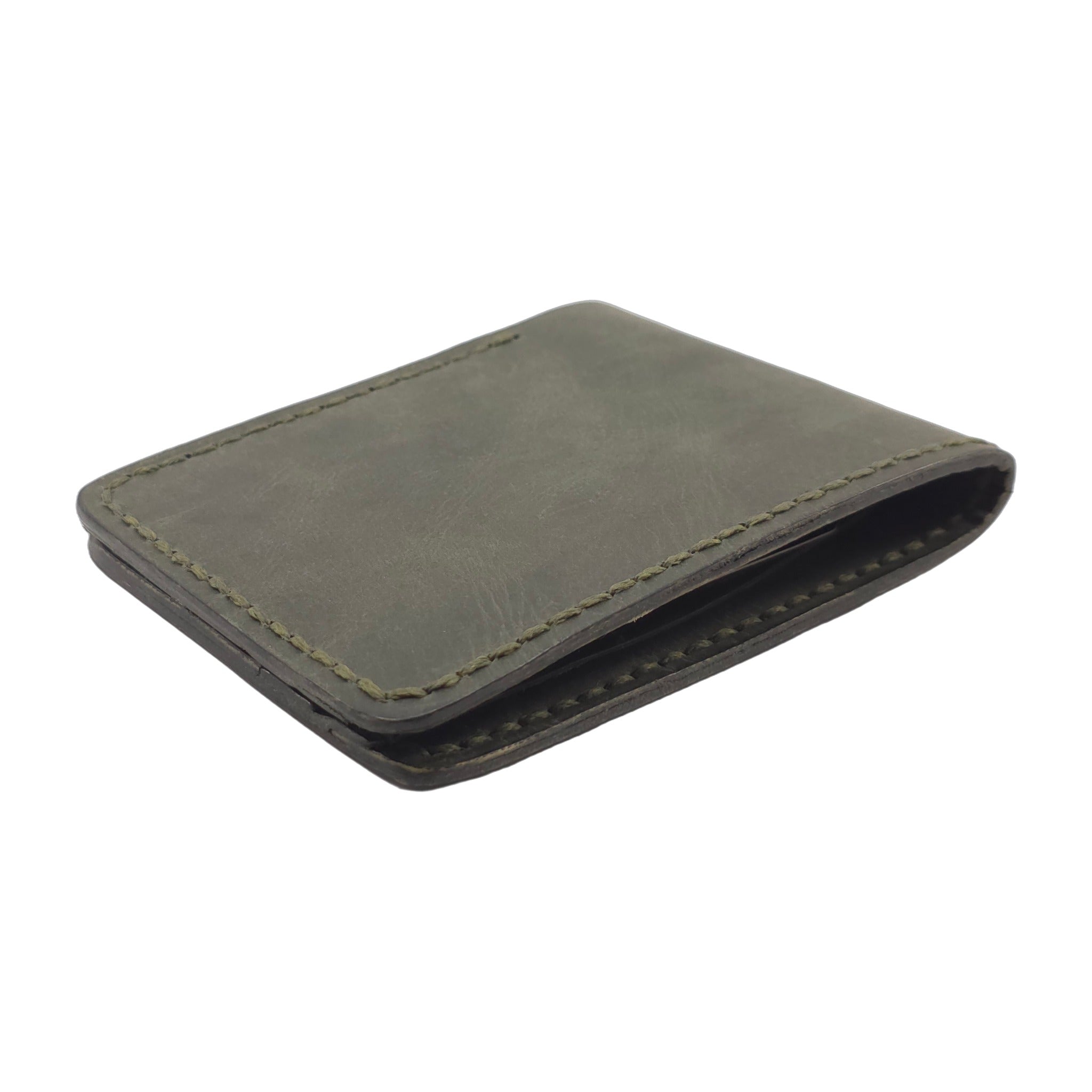Hand stiched wallet - Dark Green
