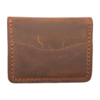 Hand stiched wallet - Dark Leathery Brown