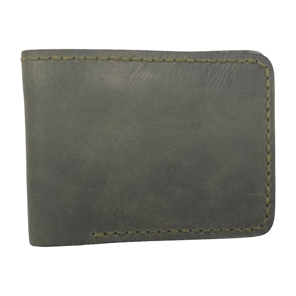 Hand stiched wallet - Dark Green