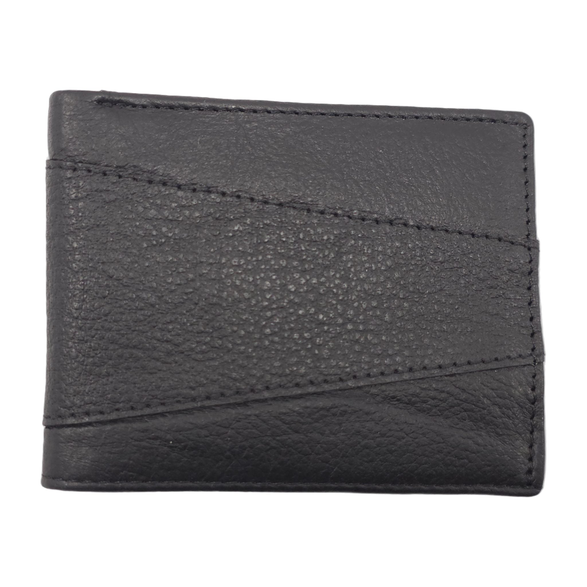 Classic Bifold Leather Wallet – Black
