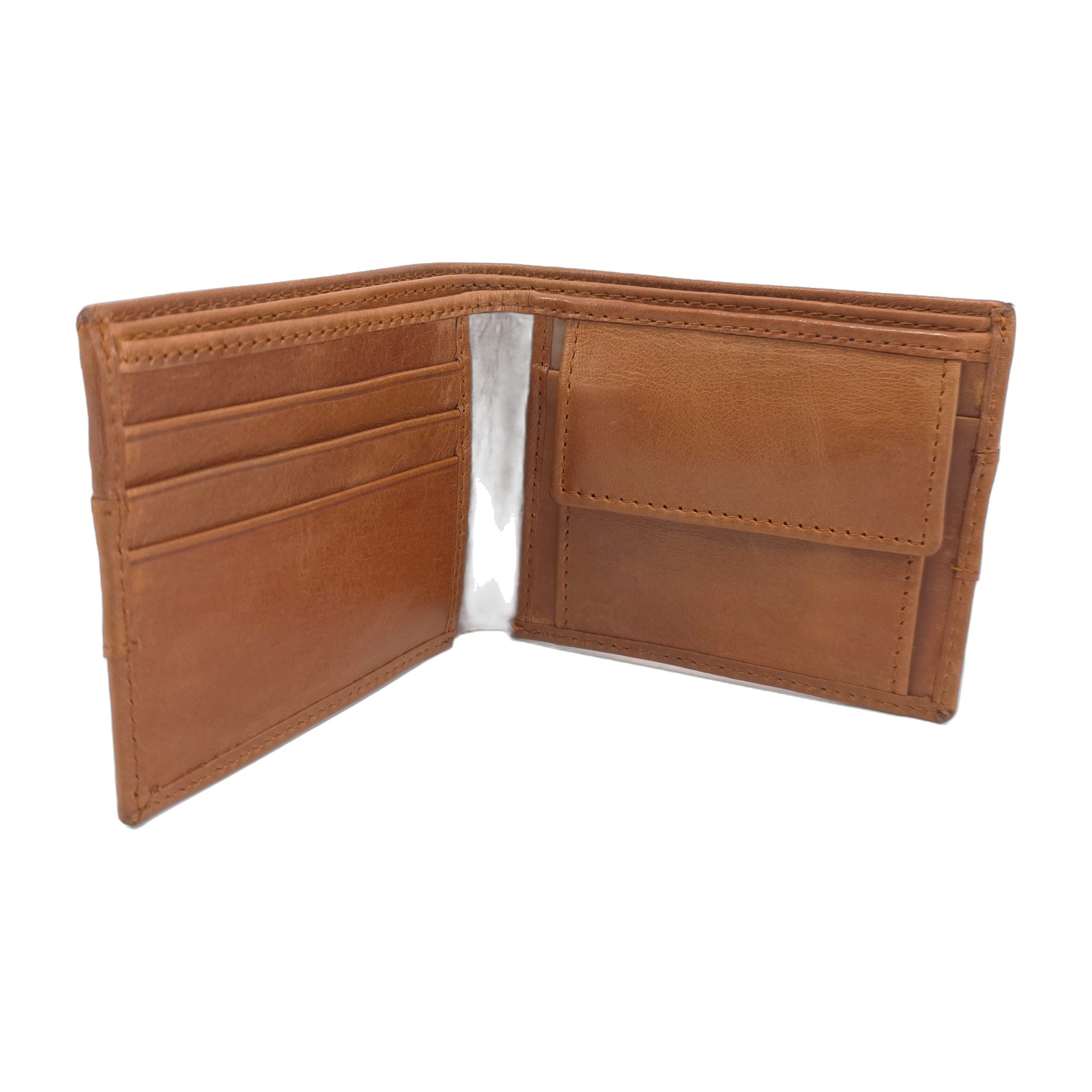 Classic Bifold Leather Wallet – Black