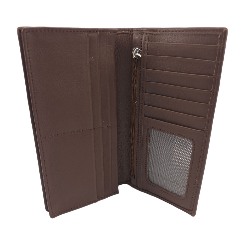 Mobile Long wallet - Dark Brown