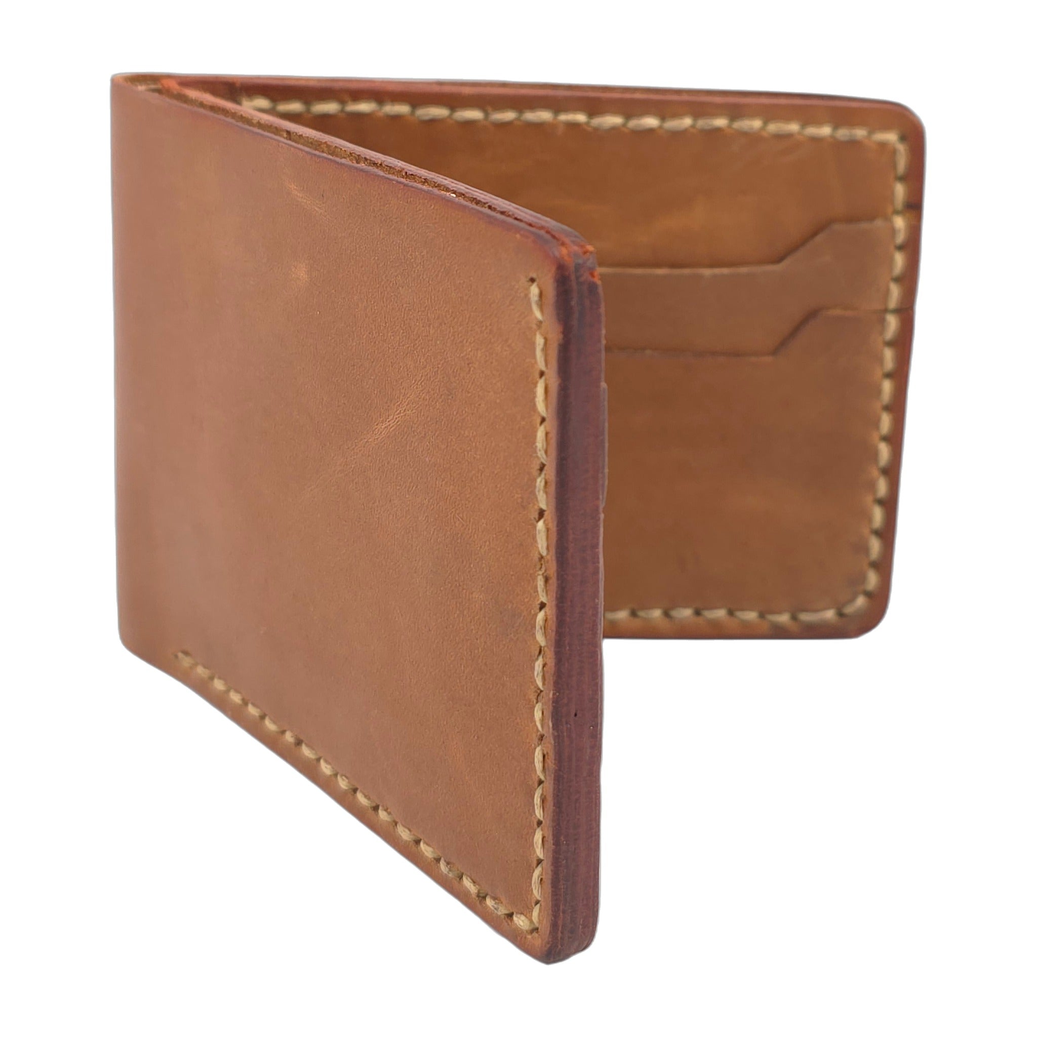 Hand stiched wallet - Brown