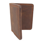Hand stiched wallet - Dark Leathery Brown
