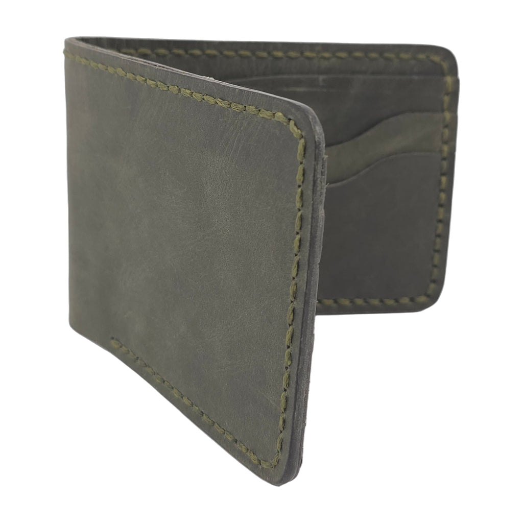 Hand stiched wallet - Dark Green