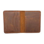 Hand stiched wallet - Dark Leathery Brown