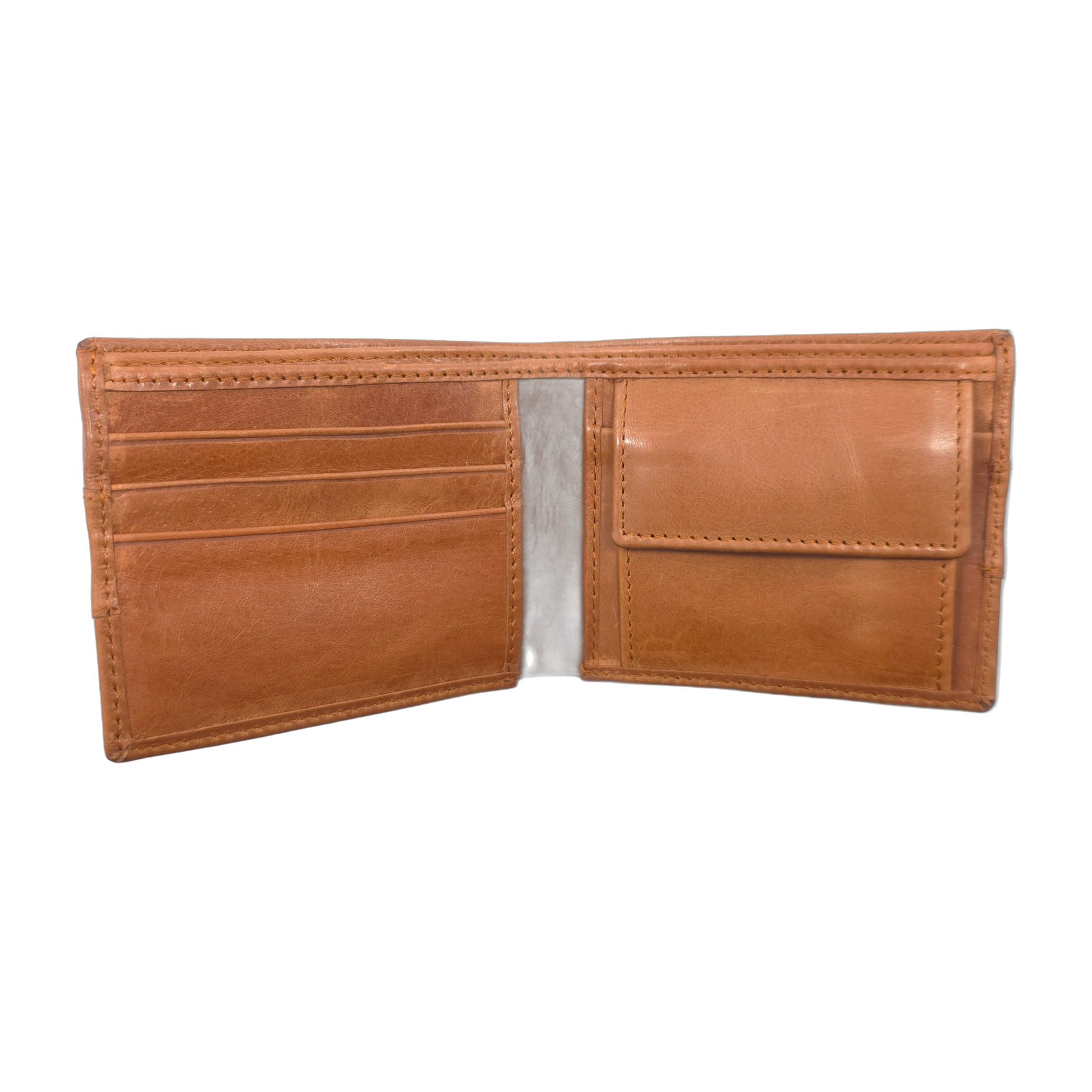 Classic Bifold Leather Wallet – Black