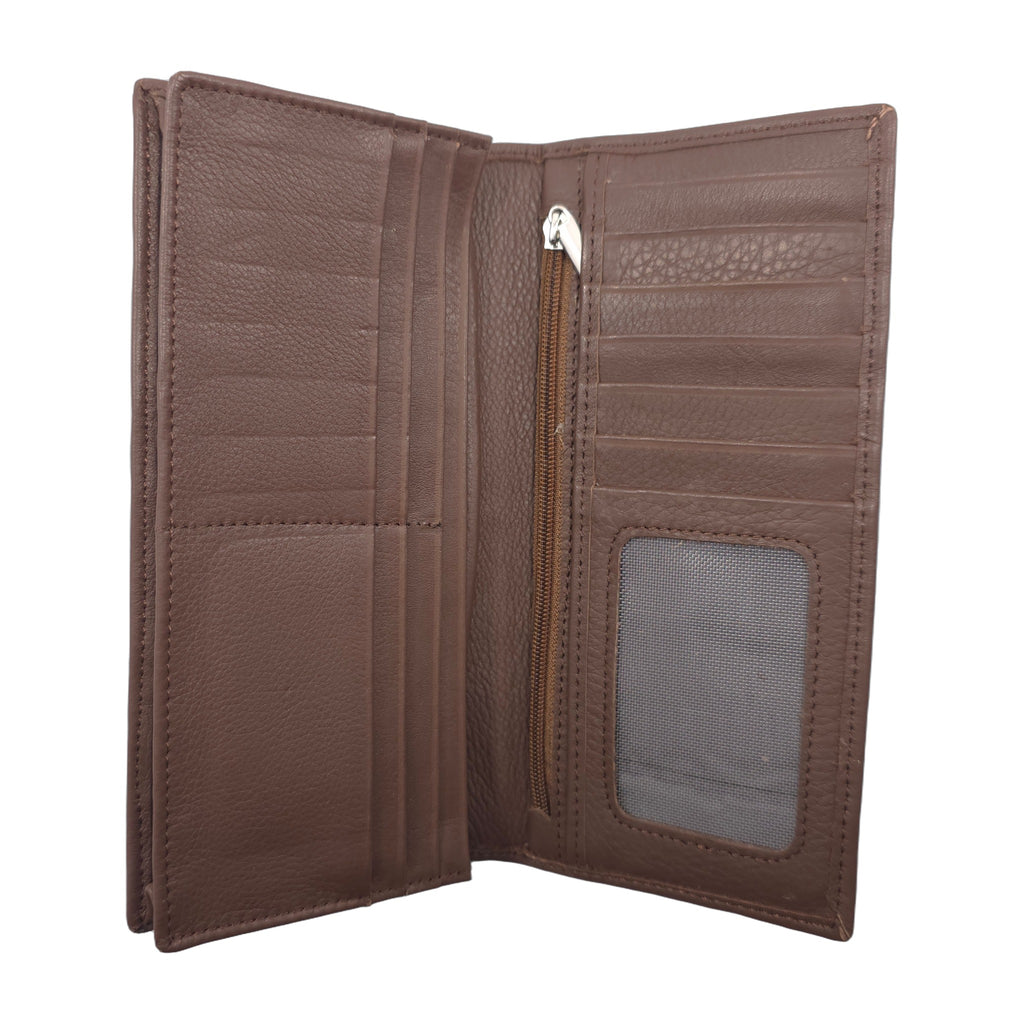 Mobile Long wallet - Dark Brown
