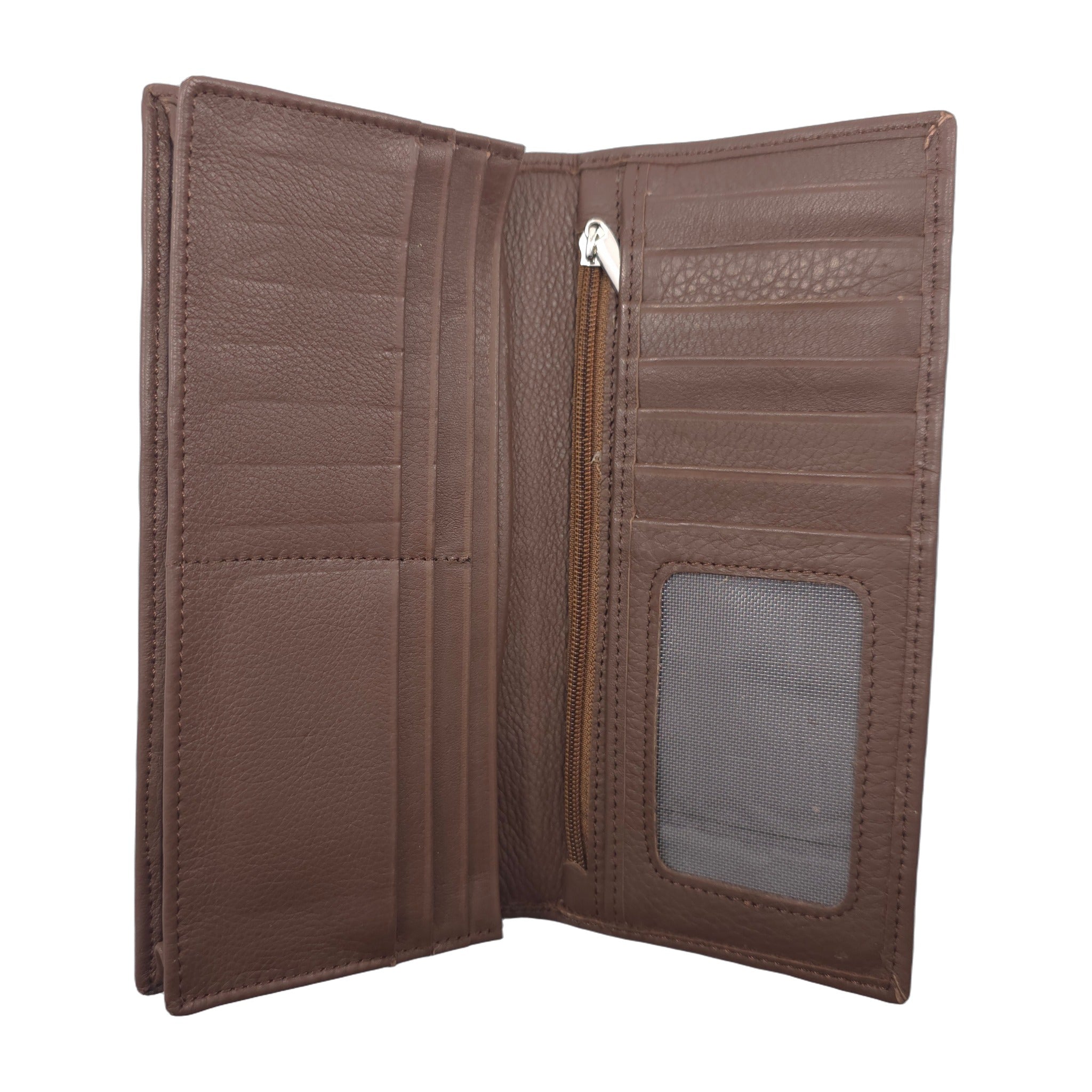 Mobile Long wallet - Dark Brown