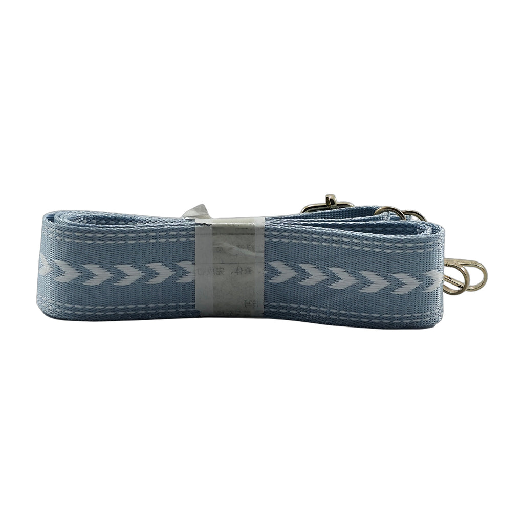 Blue Structured Crossbody Bag with Teddy Bear Charm