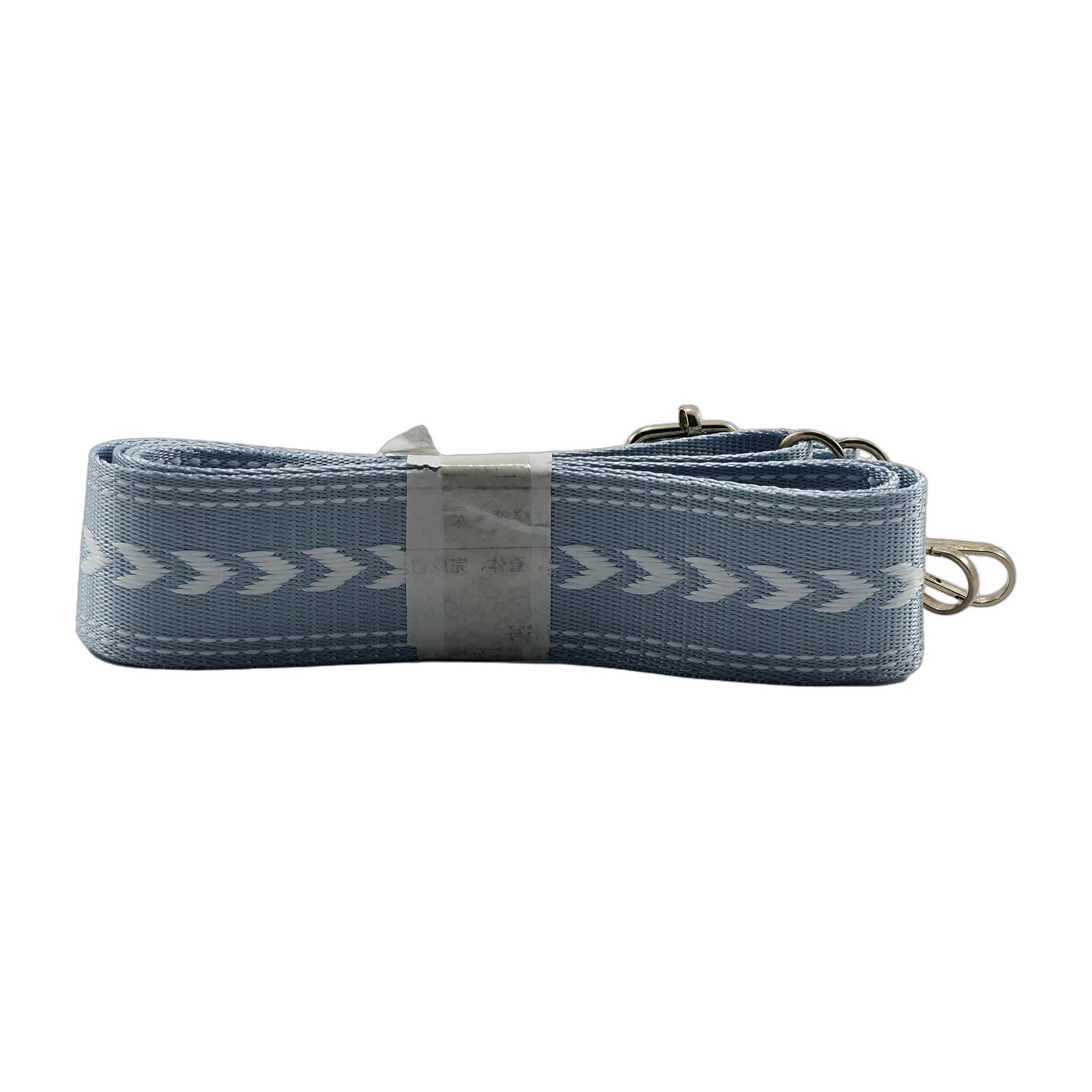 Blue Structured Crossbody Bag with Teddy Bear Charm