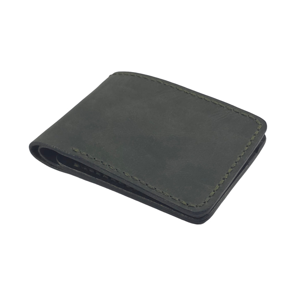Hand stiched wallet - Dark Green