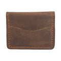 Hand stiched wallet - Dark Leathery Brown
