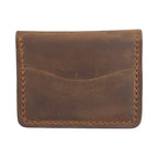 Hand stiched wallet - Dark Leathery Brown