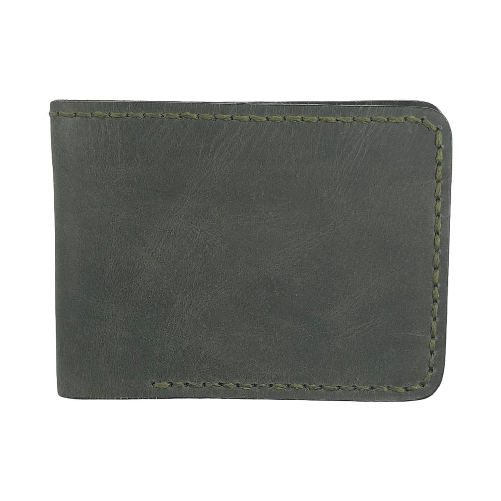 Hand stiched wallet - Dark Green
