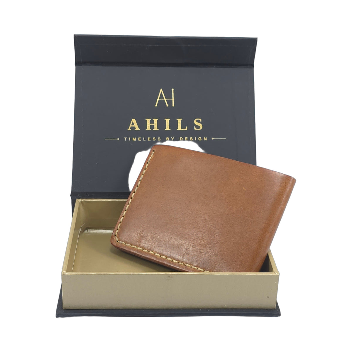 Hand stiched wallet - Brown