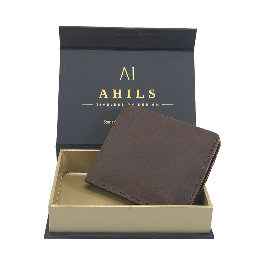 wallet - Dark Leathery Brown
