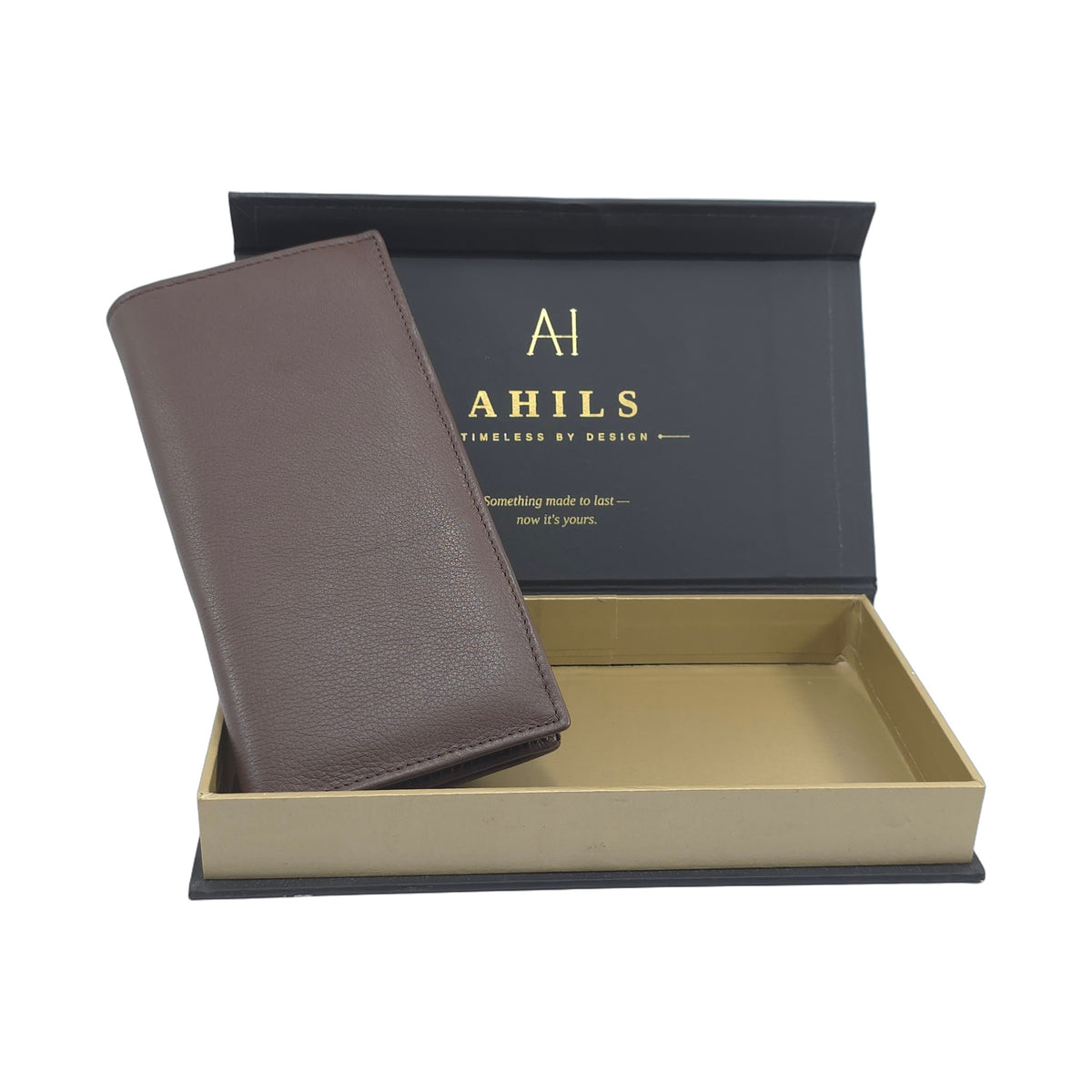 Mobile Long wallet - Dark Brown