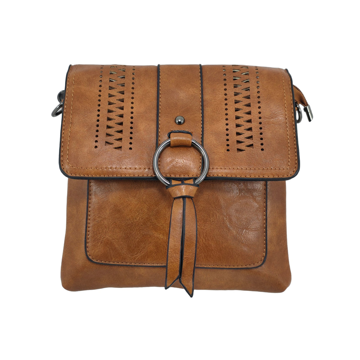 Compact Flap Crossbody Bag with Chain Strap