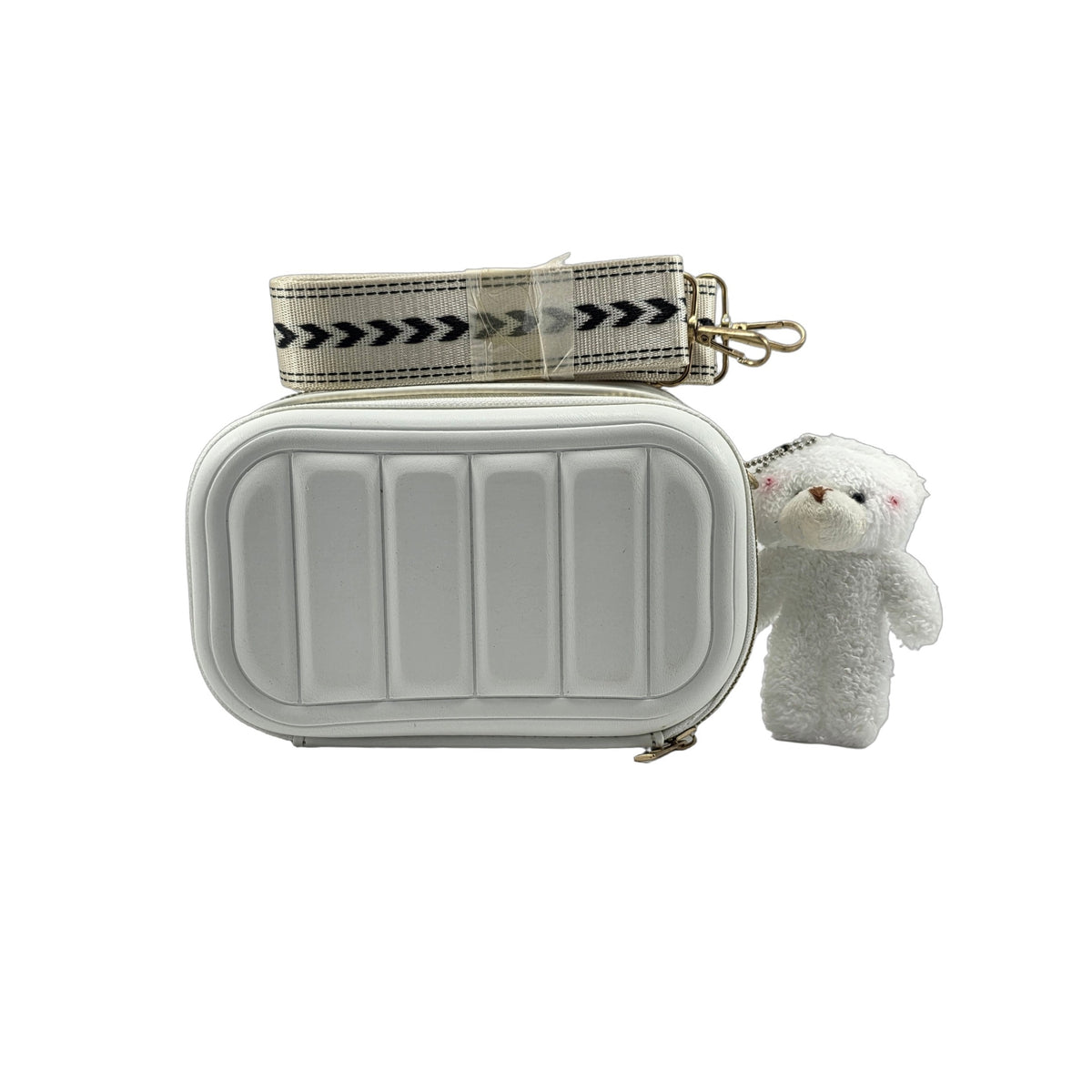 Teddy Bear Charm Boxy Camera Bag
