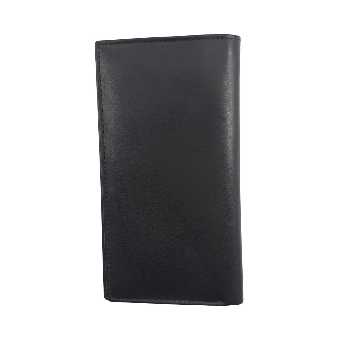 Long Leather Wallet – Jet Black